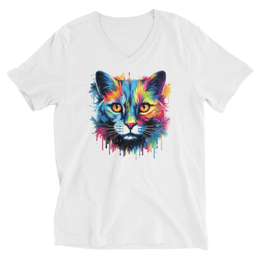 Unisex Short Sleeve V-Neck T-Shirt